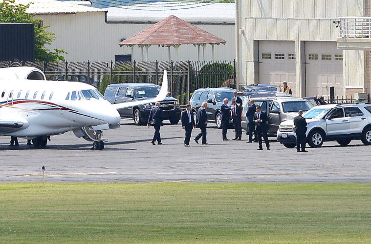 Donald Trump Arrives in Wheeling - Slideshow